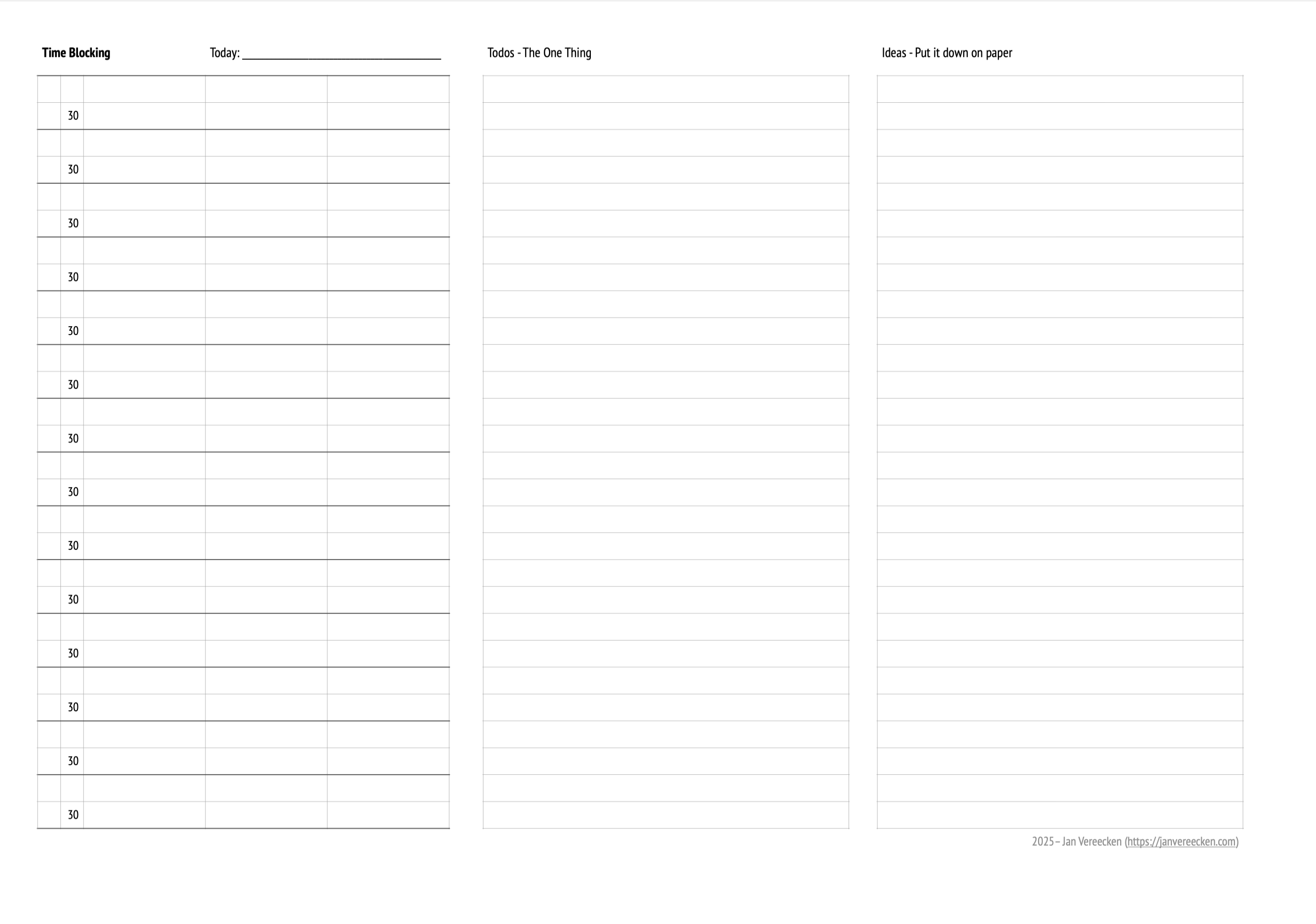 My Own Planner